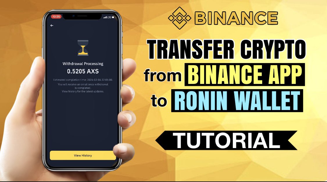 Here’s a quick tutorial on how to transfer your crypto from Binance to Ronin Wallet. Check the video for more details! #BinanceApp #RoninWallet #Tutorial #Crypto ✅