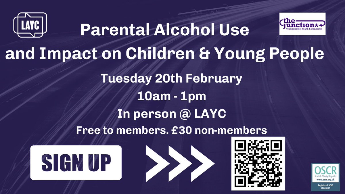 Are you interested in the impact that parental/carer alcohol use has on YPs? Sign up to this course⬇️ 🔷 Gain a better understanding of the issues young people face 🔷Learn how to support YPs and signposting to other services 🗓️ Tue 20 Feb, 10-1 @ LAYC